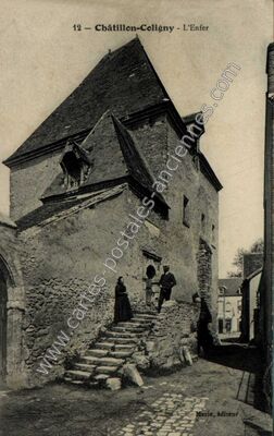 Carte postale ancienne L'Enfer — Châtillon-Coligny (Loiret)