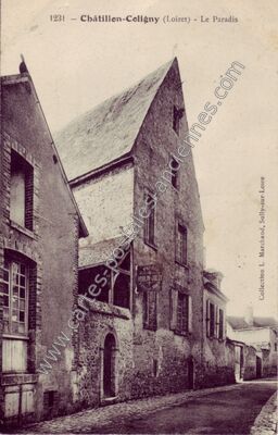 Carte postale ancienne Le Paradis — Châtillon-Coligny (Loiret)