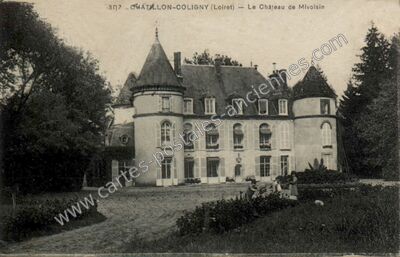 Carte postale ancienne Le Château de Mivoisin — Châtillon-Coligny (Loiret)