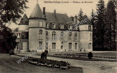 Carte postale ancienne Château de Mivoisin — Châtillon-Coligny (Loiret)