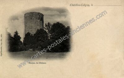 Carte postale ancienne Donjon du Château — Châtillon-Coligny (Loiret)