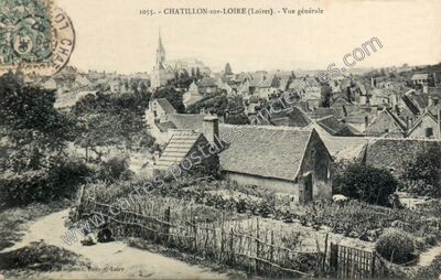 Carte postale ancienne Vue générale — Châtillon-sur-Loire (Loiret)