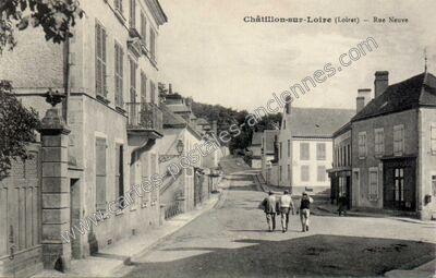 Carte postale ancienne Rue Neuve — Châtillon-sur-Loire (Loiret)