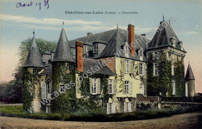 Carte postale ancienne Courcelles — Châtillon-sur-Loire (Loiret)