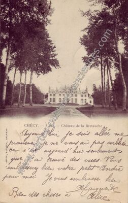 Carte postale ancienne Chateau de la Bretauche — Chécy (Loiret)