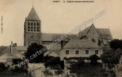 Carte postale ancienne L'Église (façade méridionale) — Chécy (Loiret)