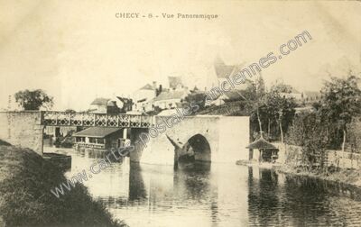 Carte postale ancienne Vue Panoramique — Chécy (Loiret)