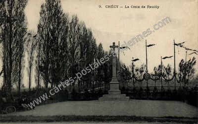 Carte postale ancienne La Croix de Reuilly — Chécy (Loiret)