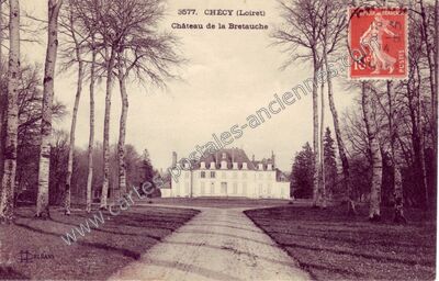 Carte postale ancienne Château de la Bretauche — Chécy (Loiret)