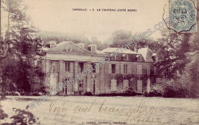 Carte postale ancienne Le Château (Côté Nord) — Chevilly (Loiret)