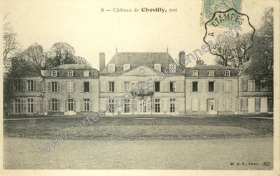 Carte postale ancienne Château de Chevilly, sud — Chevilly (Loiret)