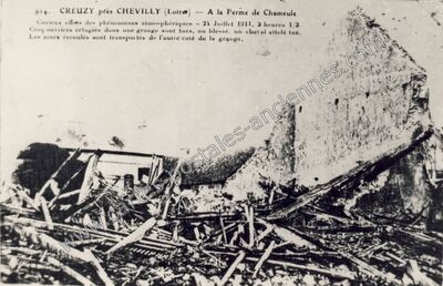 Carte postale ancienne Creuzy — Chevilly (Loiret)