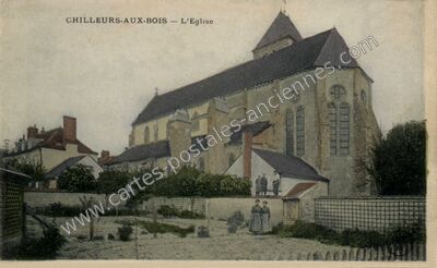 Carte postale ancienne L'Eglise — Chilleurs-aux-Bois (Loiret)