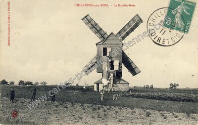 Carte postale ancienne Le Moulin-Rose — Chilleurs-aux-Bois (Loiret)