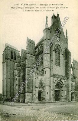Carte postale ancienne Clery Bas — Cléry-Saint-André (Loiret)