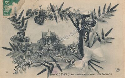 Carte postale ancienne Clery — Cléry-Saint-André (Loiret)