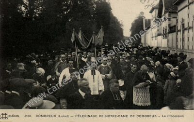 Carte postale ancienne Pèlerinage de Notre-Dame de Combreux - La Procession — Combreux (Loiret)