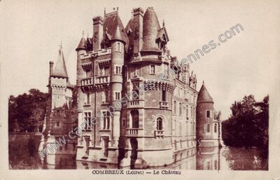 Carte postale ancienne Le Château — Combreux (Loiret)