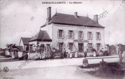 Carte postale ancienne La Mairie — Corquilleroy (Loiret)