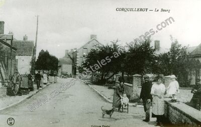 Carte postale ancienne Le Bourg — Corquilleroy (Loiret)