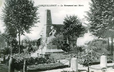 Carte postale ancienne Le Monument aux Morts — Corquilleroy (Loiret)