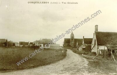 Carte postale ancienne Vue Générale — Corquilleroy (Loiret)
