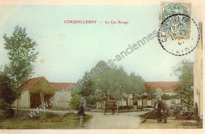 Carte postale ancienne Le Cas Rouge — Corquilleroy (Loiret)