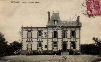 Carte postale ancienne Chalet du Piat — Coullons (Loiret)