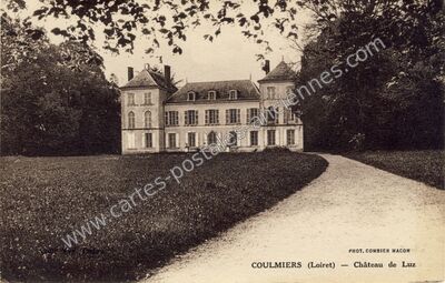 Carte postale ancienne Chateau de Luz — Coulmiers (Loiret)