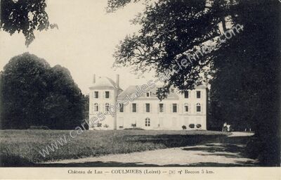 Carte postale ancienne Chateau de Luz — Coulmiers (Loiret)