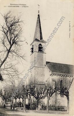 Carte postale ancienne L'Eglise — Coulmiers (Loiret)