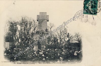 Carte postale ancienne Anniversaire du 9 Novembre 1870 — Coulmiers (Loiret)
