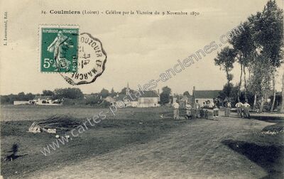 Carte postale ancienne Célèbre par la Victoire du 9 Novembre 1870 — Coulmiers (Loiret)
