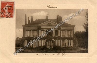 Carte postale ancienne Château de Ste-Anne — Courtenay (Loiret)