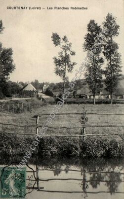 Carte postale ancienne Les Planches Robinettes — Courtenay (Loiret)