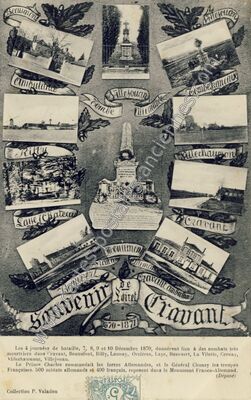 Carte postale ancienne Souvenir de Cravant — Cravant (Loiret)