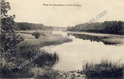 Carte postale ancienne Etang de Corcambon — Dampierre-en-Burly (Loiret)