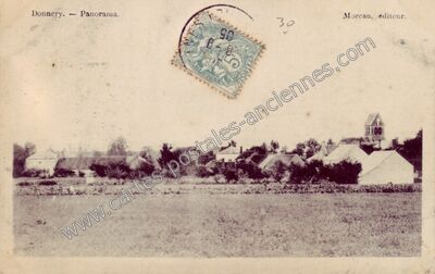 Carte postale ancienne Panorama — Donnery (Loiret)