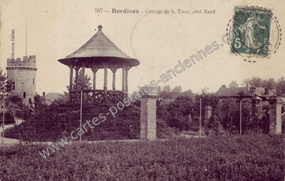 Carte postale ancienne Cottage de la Tour, côté Nord — Dordives (Loiret)
