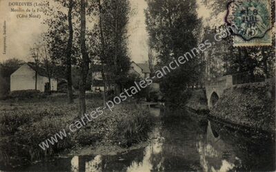 Carte postale ancienne Moulin de la Folie — Dordives (Loiret)