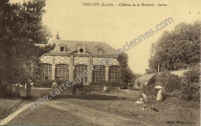 Carte postale ancienne Château de la Brulerie - Serres — Douchy (Loiret)