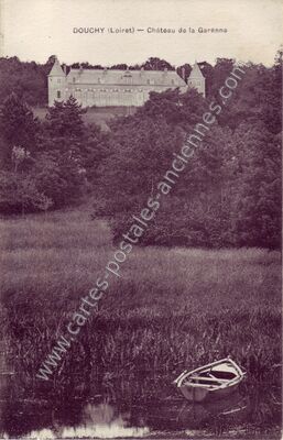 Carte postale ancienne Château de la Garenne — Douchy (Loiret)