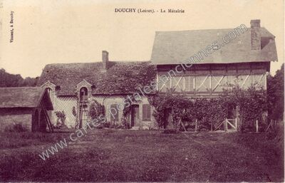 Carte postale ancienne La Métairie — Douchy (Loiret)