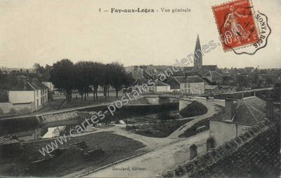 Carte postale ancienne Vue générale — Fay-aux-Loges (Loiret)