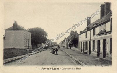 Carte postale ancienne Quartier de la Hotte — Fay-aux-Loges (Loiret)