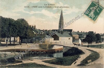 Carte postale ancienne Vue générale — Fay-aux-Loges (Loiret)