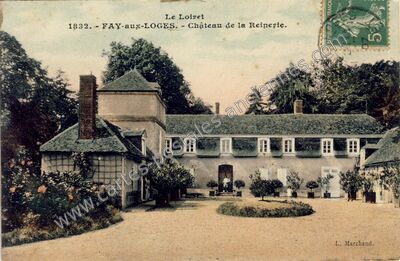 Carte postale ancienne Château de la Reinerie — Fay-aux-Loges (Loiret)