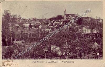 Carte postale ancienne Ferrieres en Gatinais — Ferrieres (Loiret)