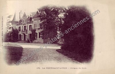 Carte postale ancienne Château du Ruth — La Ferté-Saint-Aubin (Loiret)