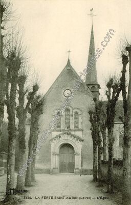 Carte postale ancienne L'Église — La Ferté-Saint-Aubin (Loiret)
